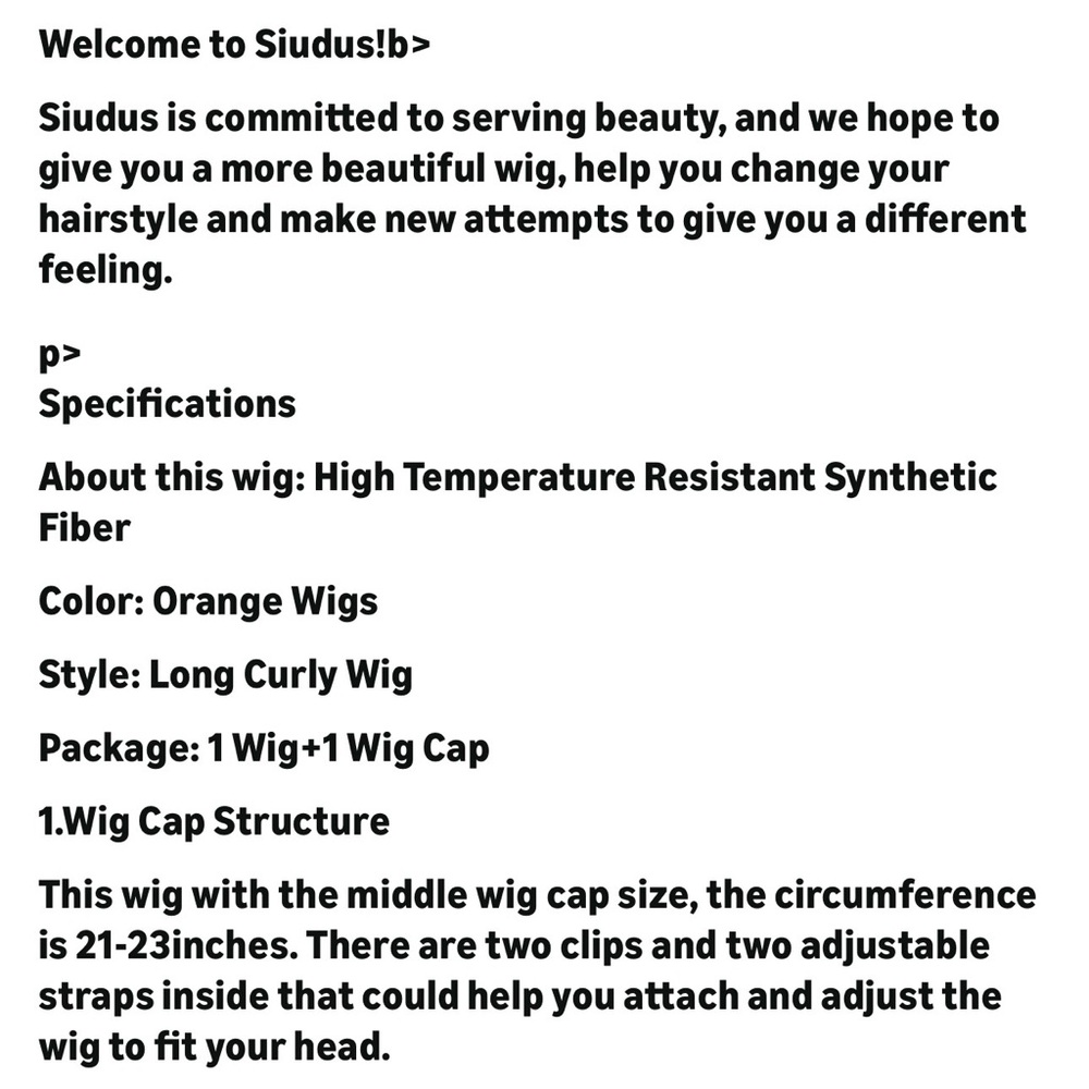 Vibrant Ginger Curly Costume Wig with Styled Volume - Picture 9 of 12